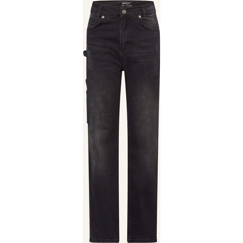 Blue Effect Straight Jeans Worker Baggy Fit schwarz