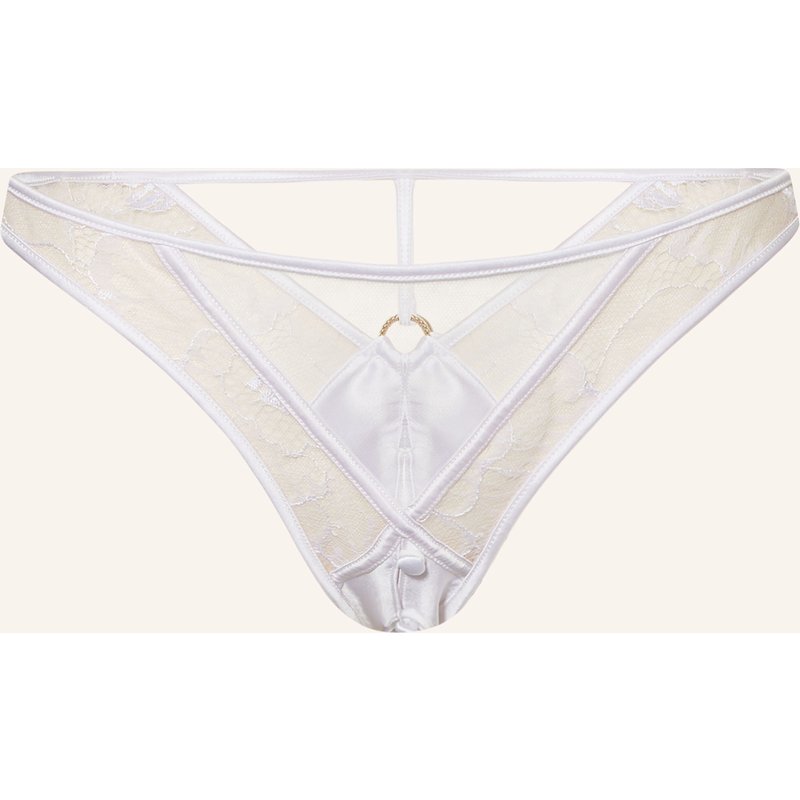 Livy Slip Ouvert Adorn Aus Seide weiss