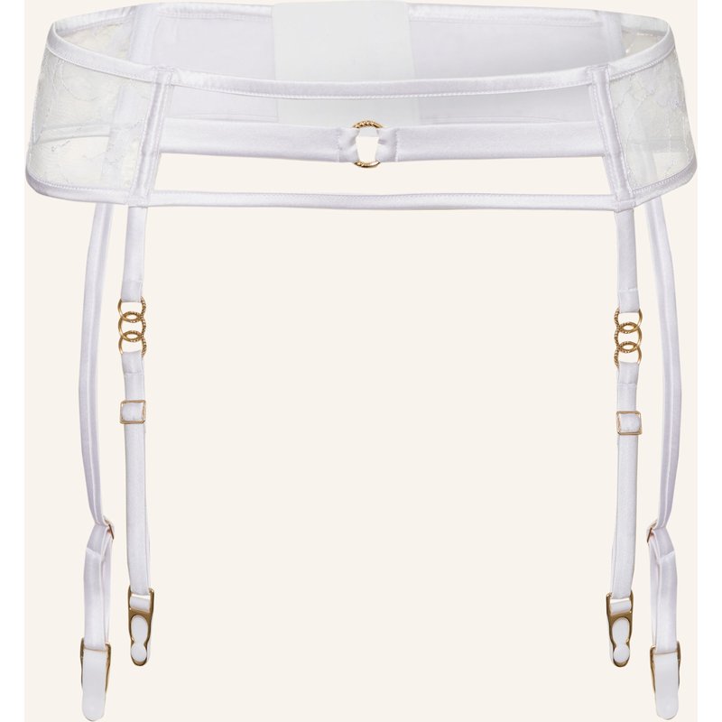 Livy Strumpfhalter Adorn Aus Seide weiss