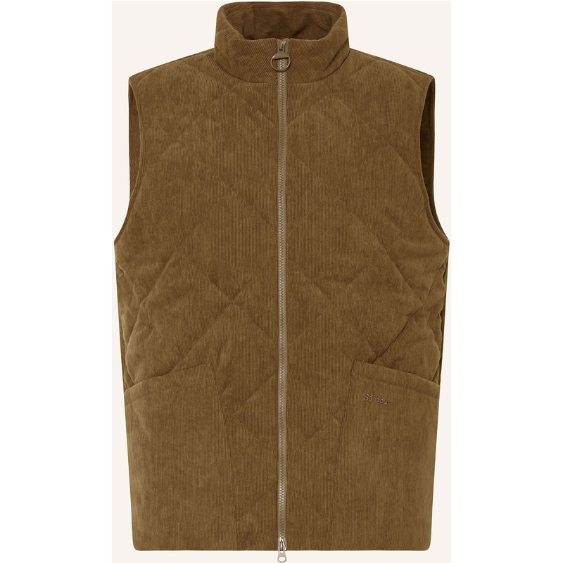 Barbour Steppweste Liddesdale Aus Cord braun