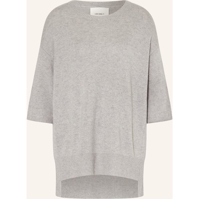 Lisa Yang Strickshirt Camille Aus Cashmere grau