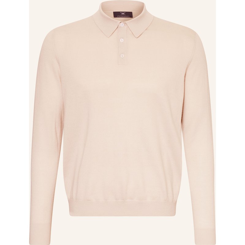 Strokesman's Strick-Poloshirt weiss