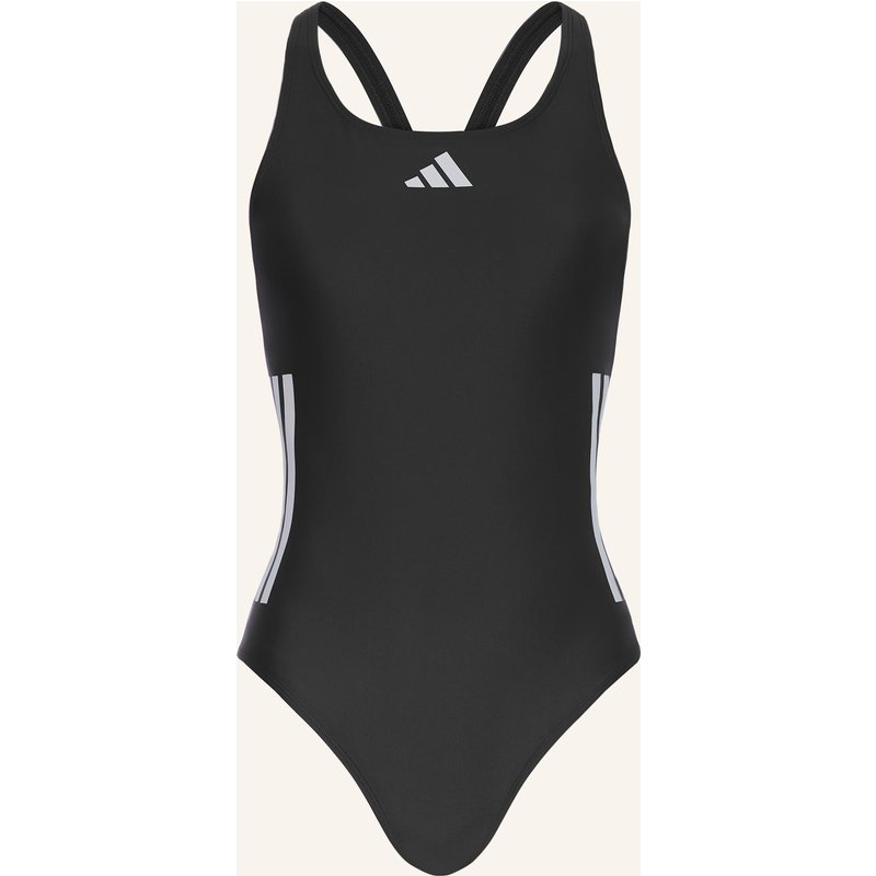 Adidas Badeanzug 3-Streifen schwarz