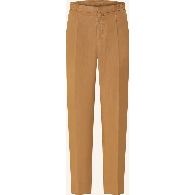 Officine Générale Anzugshose Drew Slim Fit braun