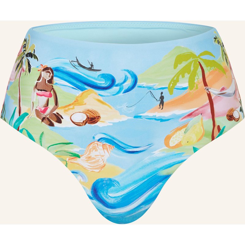 Seafolly High-Waist-Bikini-Hose South Pacific blau