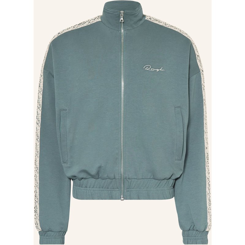 Rough. Sweatjacke Mit Galonstreifen blau