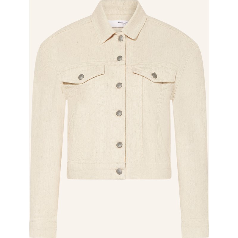 Selected Jeansjacke beige