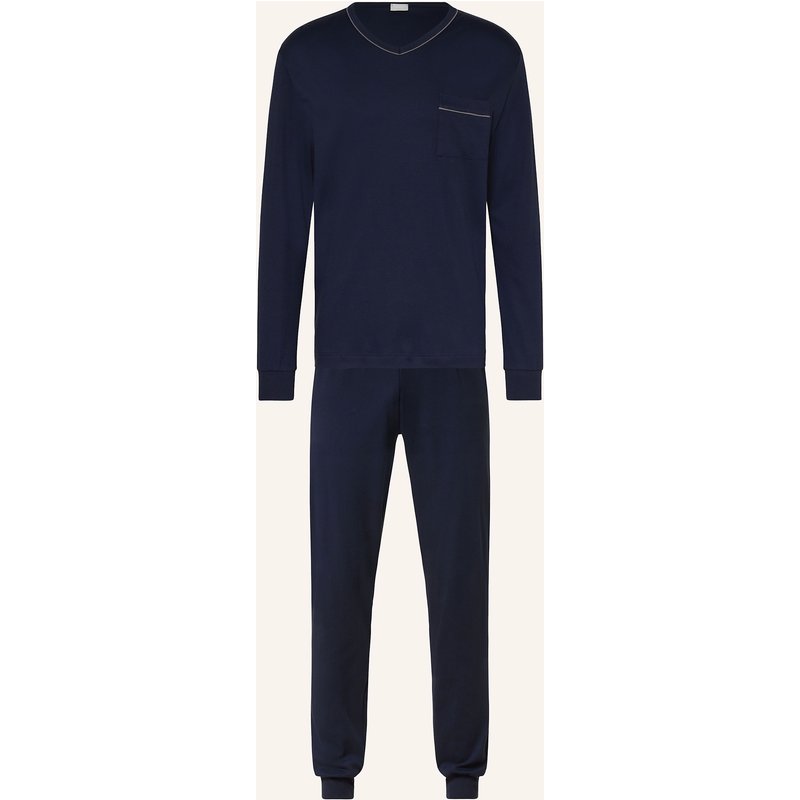 Mey Schlafanzug Serie Pure Night blau