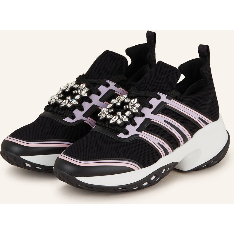 Roger Vivier Sneaker Viv' Run Mit Schmucksteinen schwarz