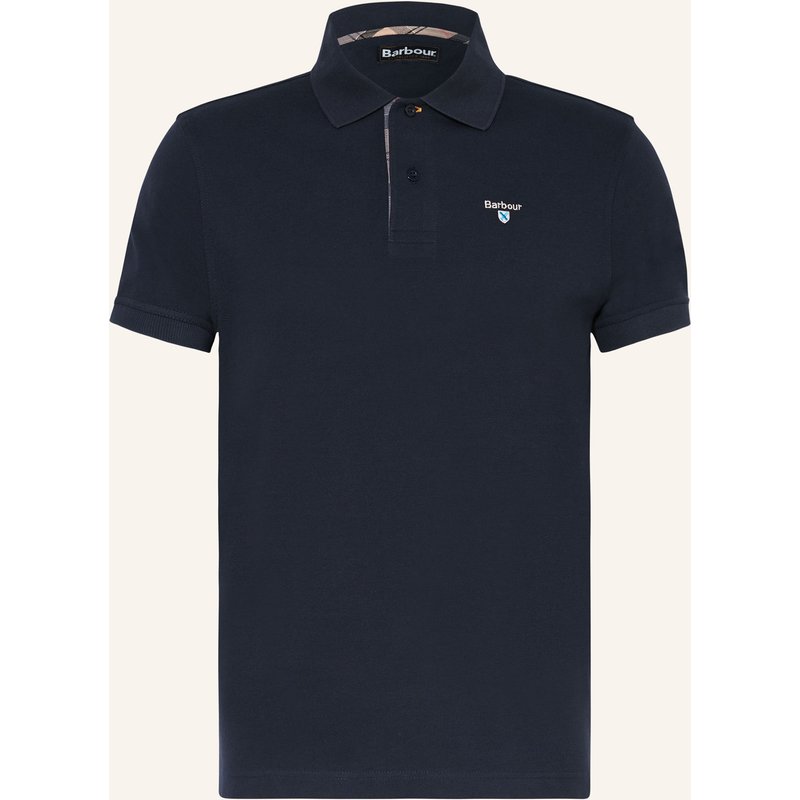 Barbour Piqué-Poloshirt blau