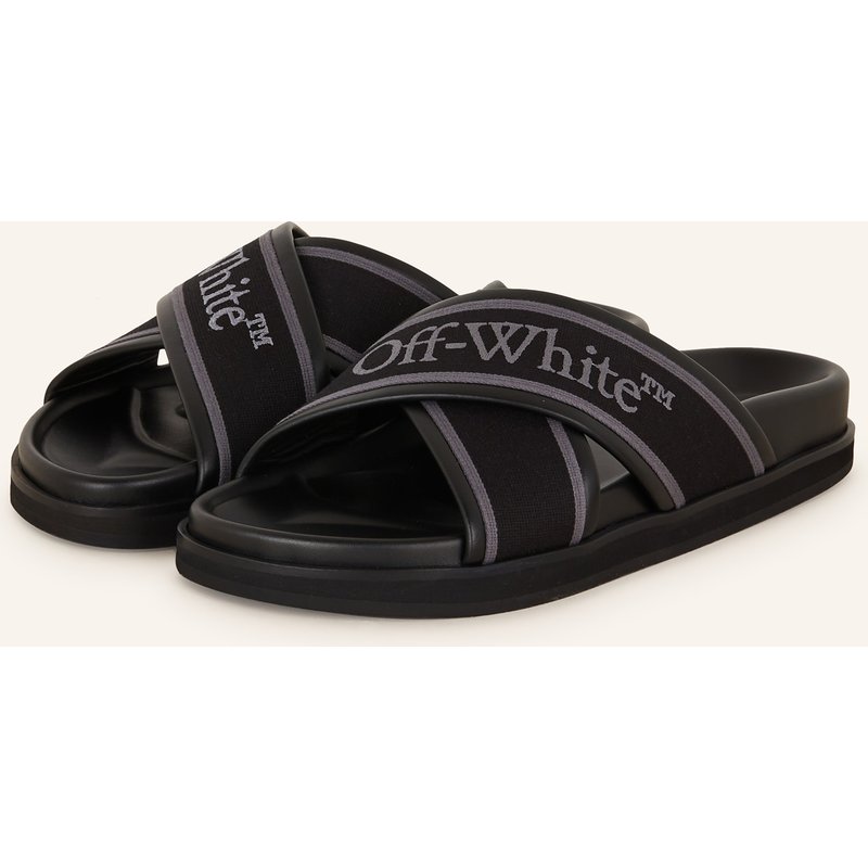 Off-White Pantoletten Cloud schwarz