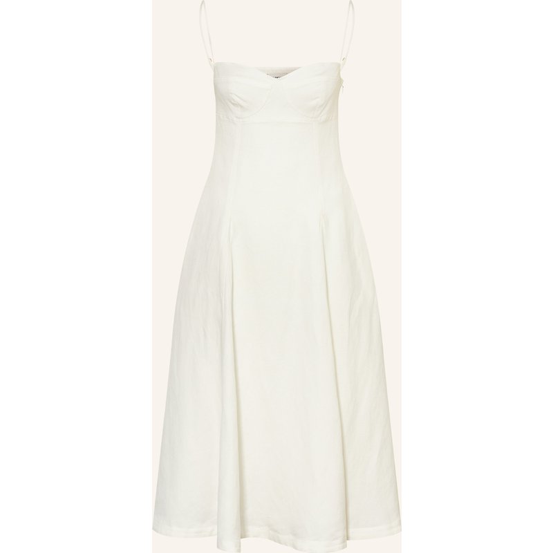 Simkhai Kleid Analise Mit Leinen weiss