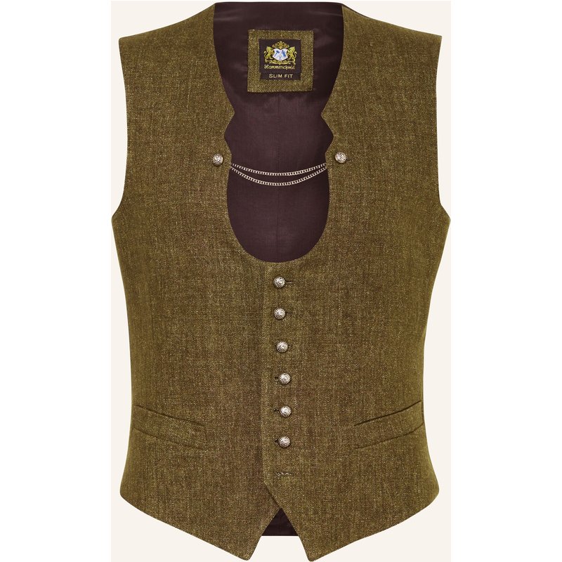 Hammerschmid Trachtenweste Adrian Slim Fit gruen