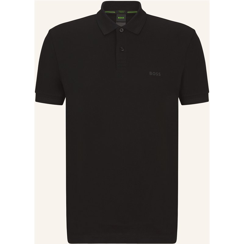 Boss Piqué-Poloshirt Pio Regular Fit schwarz