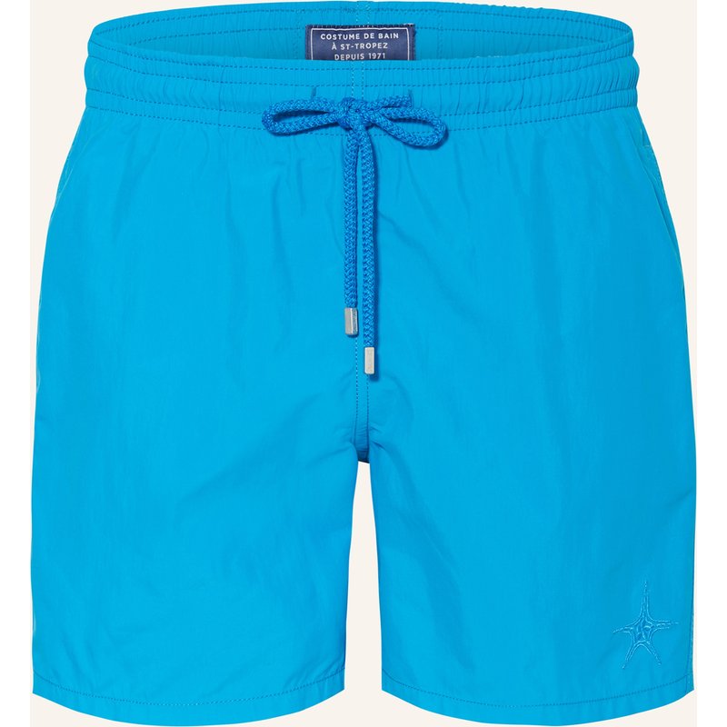 Vilebrequin Badeshorts Moorea Watereffect Mit Wasseraktivem Print blau