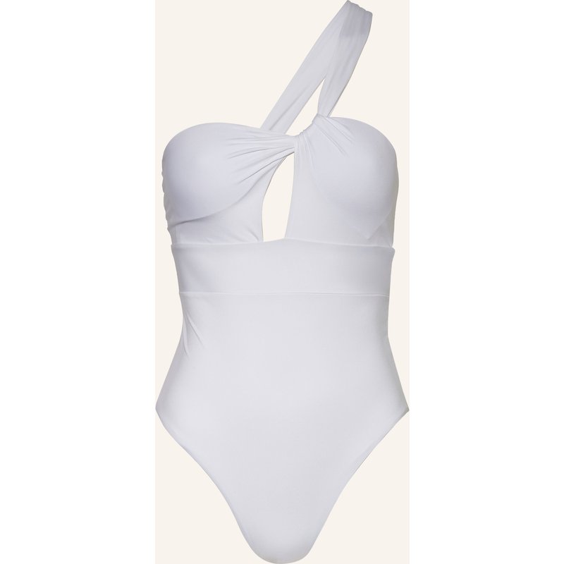 Max Mara Beachwear One-Shoulder-Badeanzug Corine weiss