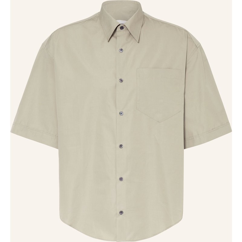 Ami Paris Kurzarm-Hemd Comfort Fit beige