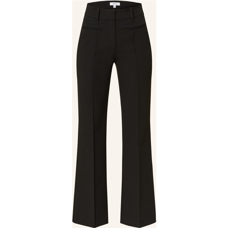 Reiss Bootcut-Hose Claude schwarz