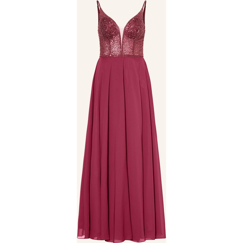 Hey Kyla Abendkleid Mit Pailetten Und Schmucksteinen rot