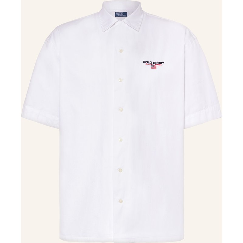 Polo Sport Ralph Lauren Kurzarm-Hemd Comfort Fit weiss