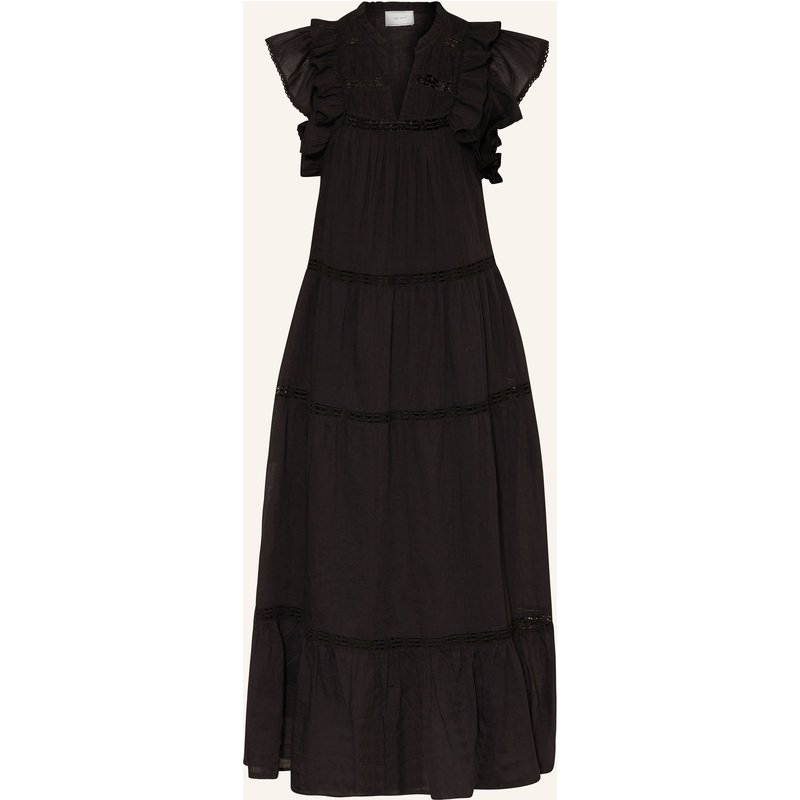 Neo Noir Kleid Ankita Mit Lochspitze schwarz