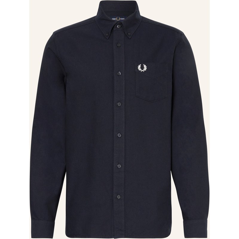 Fred Perry Hemd Regular Fit blau