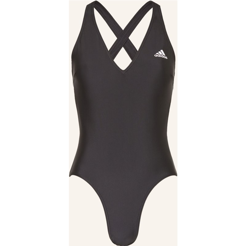 Adidas Badeanzug 3-Streifen schwarz