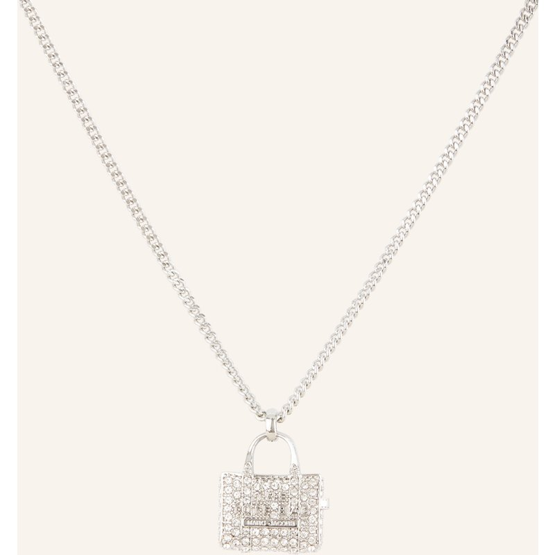Marc Jacobs Halskette The Pave Tote Necklace silber