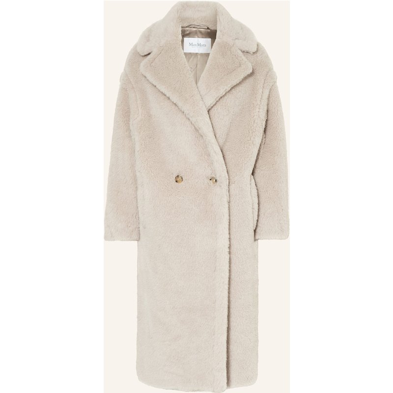 Max Mara Kunstfell-Mantel Tedgirl Mit Alpaka beige