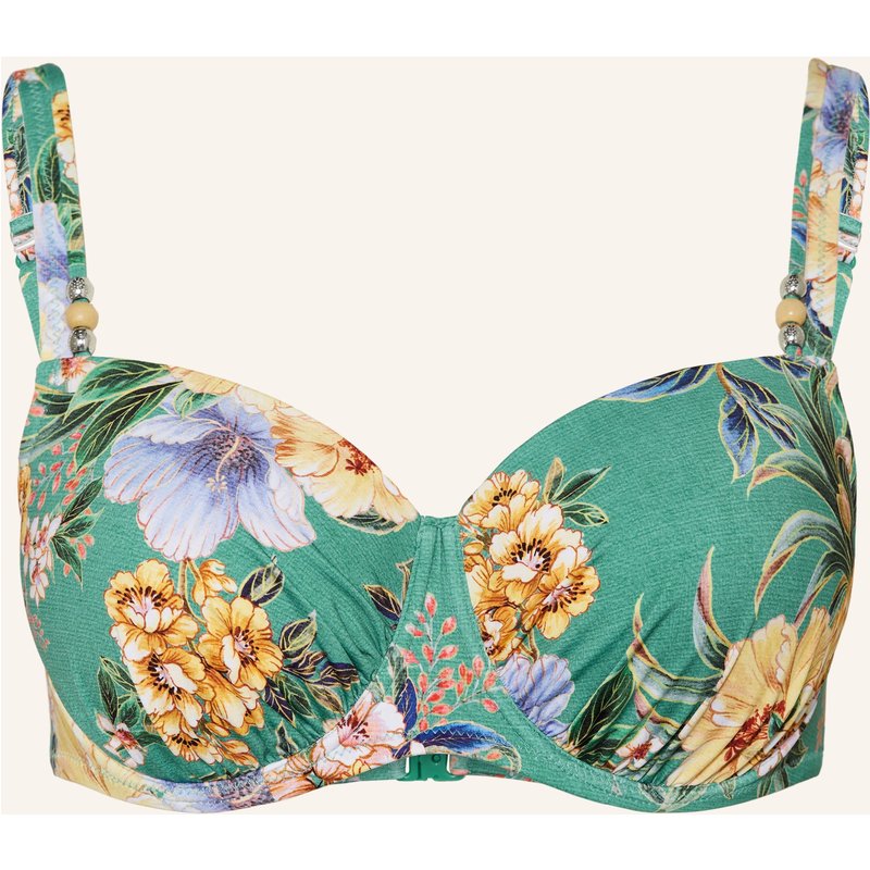 Lidea Bügel-Bikini-Top Pineapple Sea Mit Schmuckperlen blau