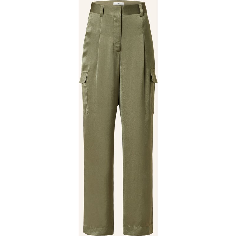 Ba&Sh Cargohose Cary Aus Satin gruen