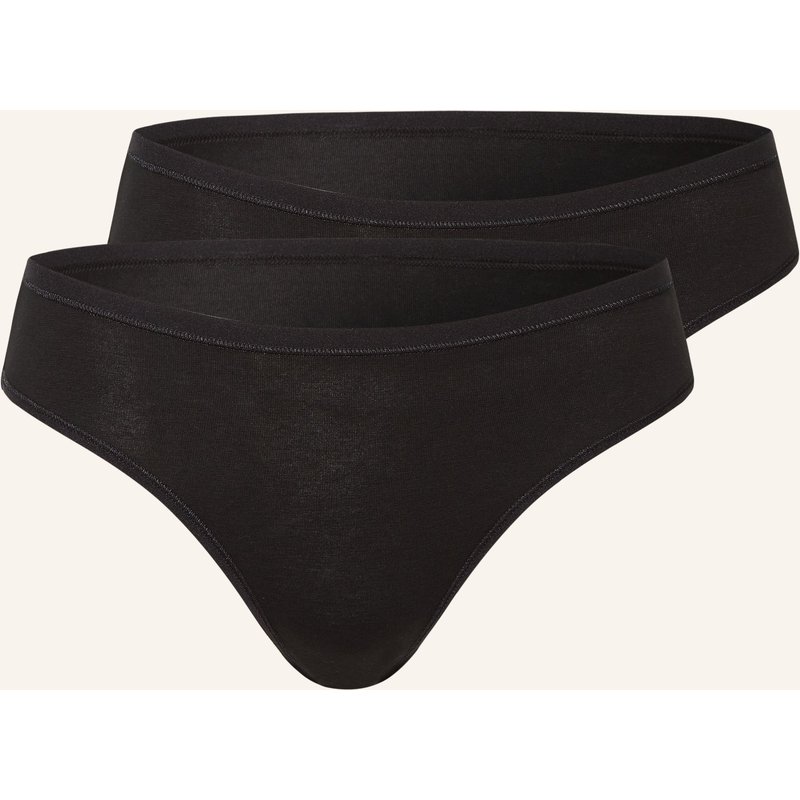 Calida 2er-Pack Slips Benefit Women schwarz