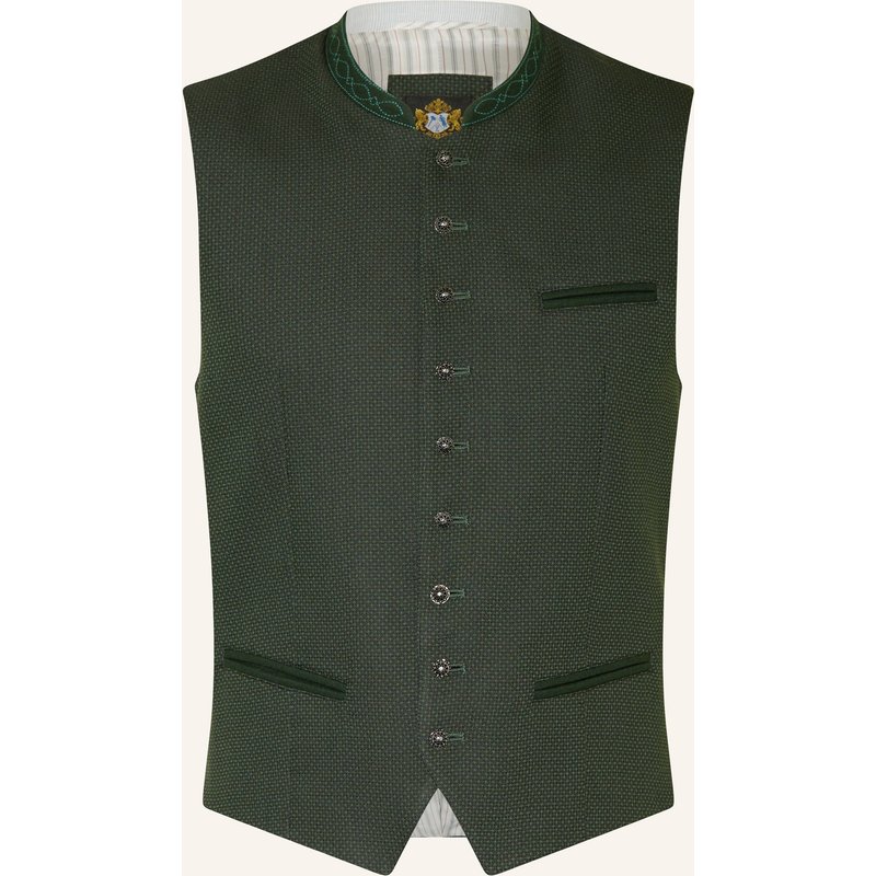 Hammerschmid Trachtenweste Mirko Slim Fit gruen