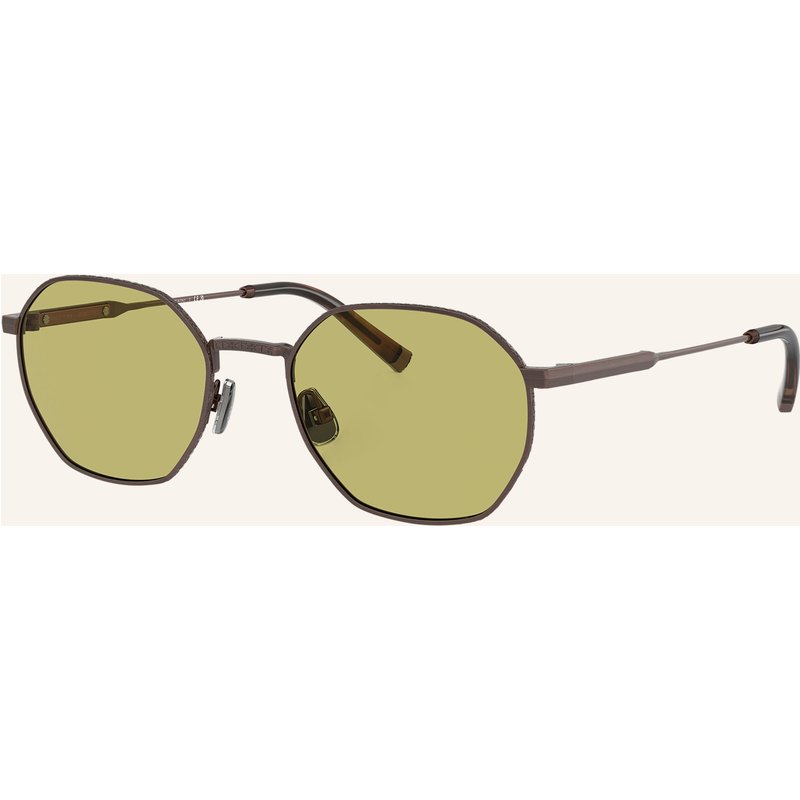 Brunello Cucinelli Sonnenbrille bc2003st Intarsia Rays braun
