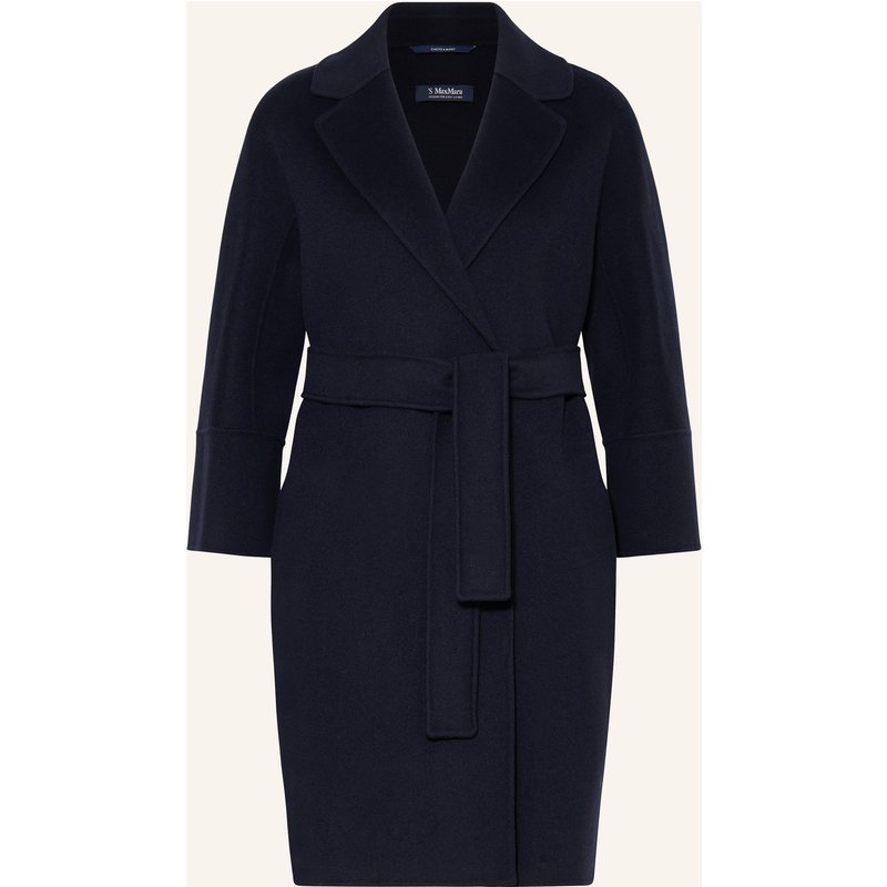 S Max Mara Wollmantel Arona blau