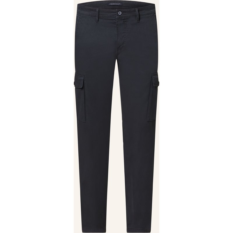 Strokesman's Cargohose Cavalery Slim Fit blau