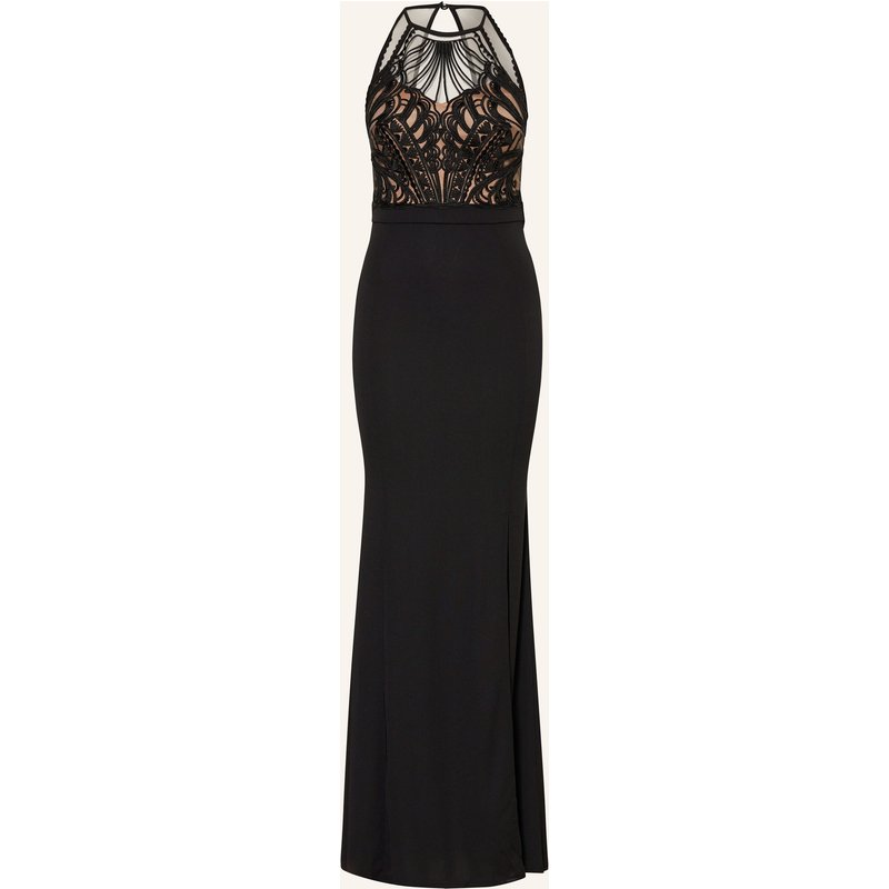 Lipsy Abendkleid Mit Spitze schwarz