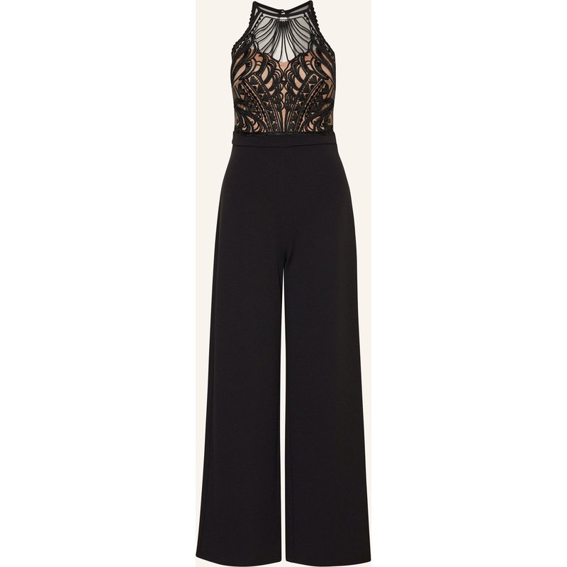 Lipsy Jumpsuit Mit Spitze schwarz