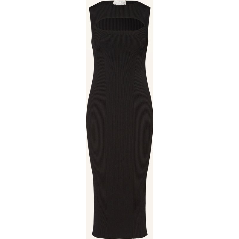 Mcqueen Strickkleid Mit Cut-Out schwarz