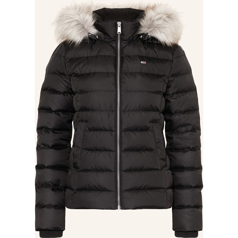 Tommy Jeans Daunenjacke Mit Abnehmbarem Kunstfell schwarz