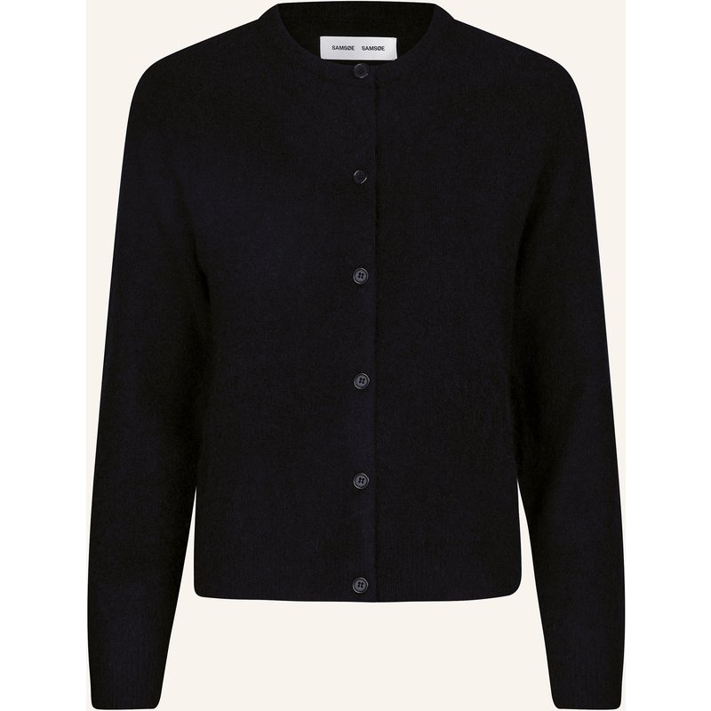 Samsøe Samsøe Strickjacke Nor Mit Alpaka schwarz
