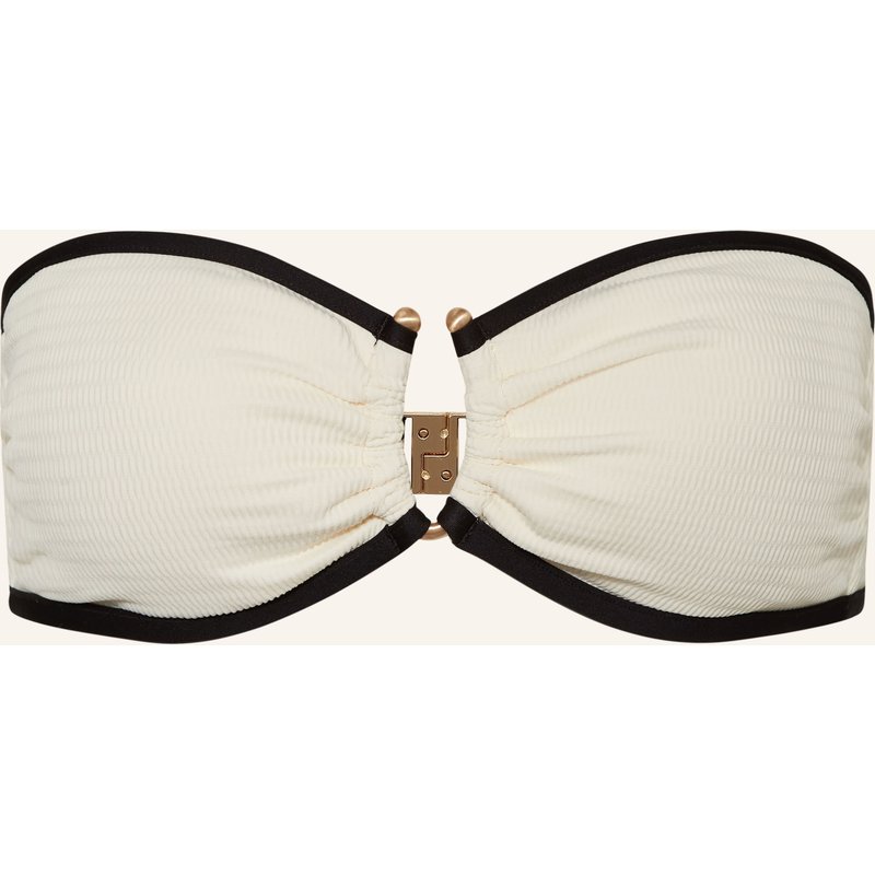 Seafolly Bandeau-Bikini-Top Beach Bound weiss