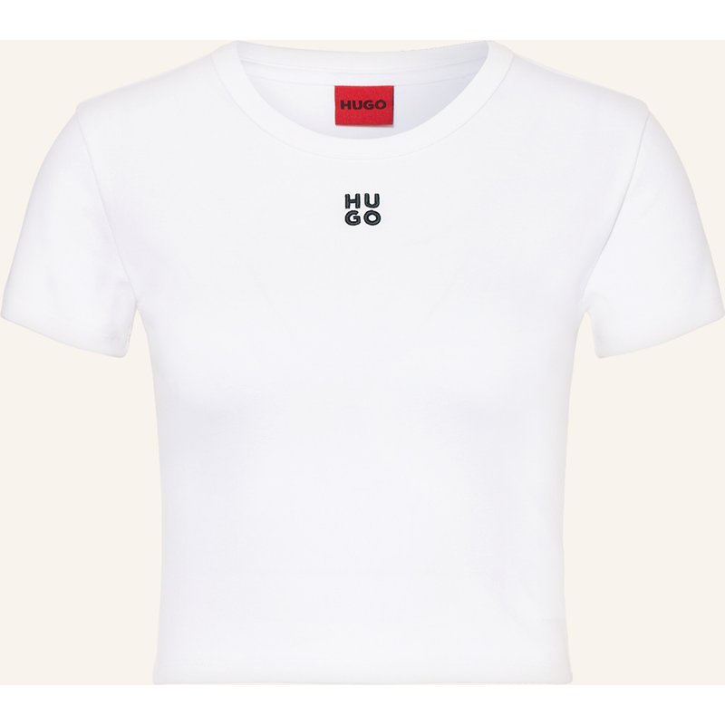 Hugo Cropped-Shirt Delanor weiss