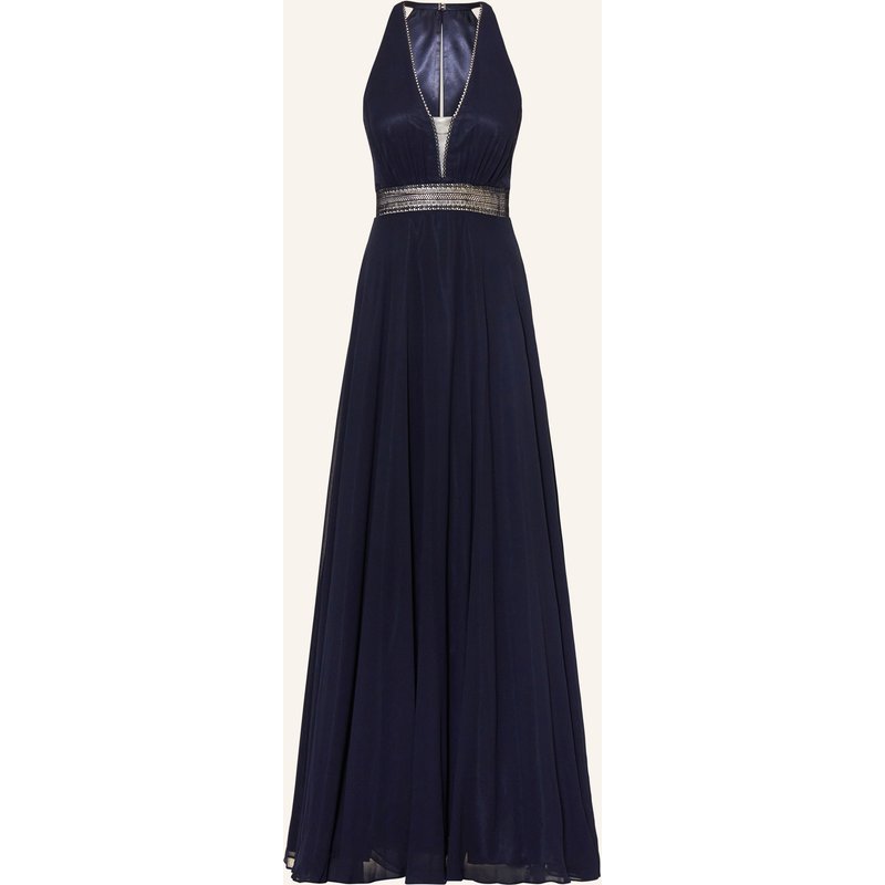 Vm Vera Mont Abendkleid Mit Spitze blau