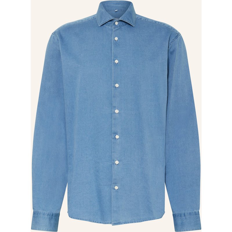 Seidensticker Hemd Regular Fit In Jeansoptik blau