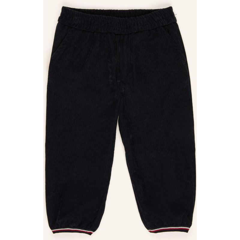 Moncler Enfant Cordhose Im Joggingstil blau