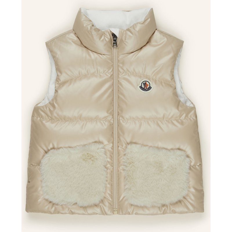 Moncler Enfant Daunenweste Vivi beige
