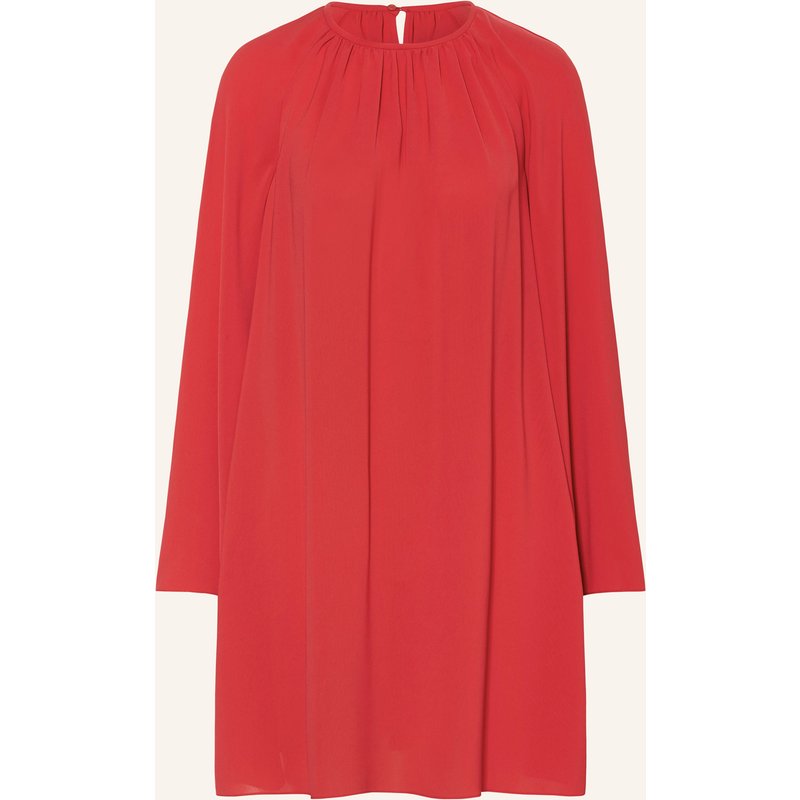 Max Mara Studio Kleid Madia Mit Rüschen rot