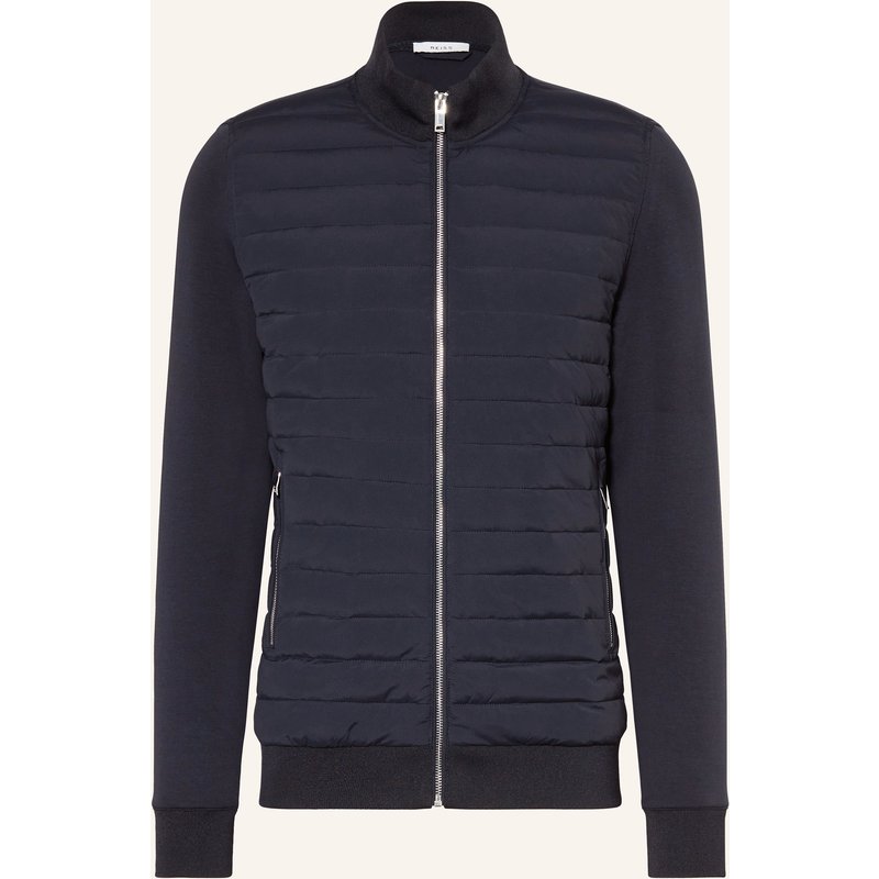 Reiss Steppjacke Freddie Im Materialmix blau