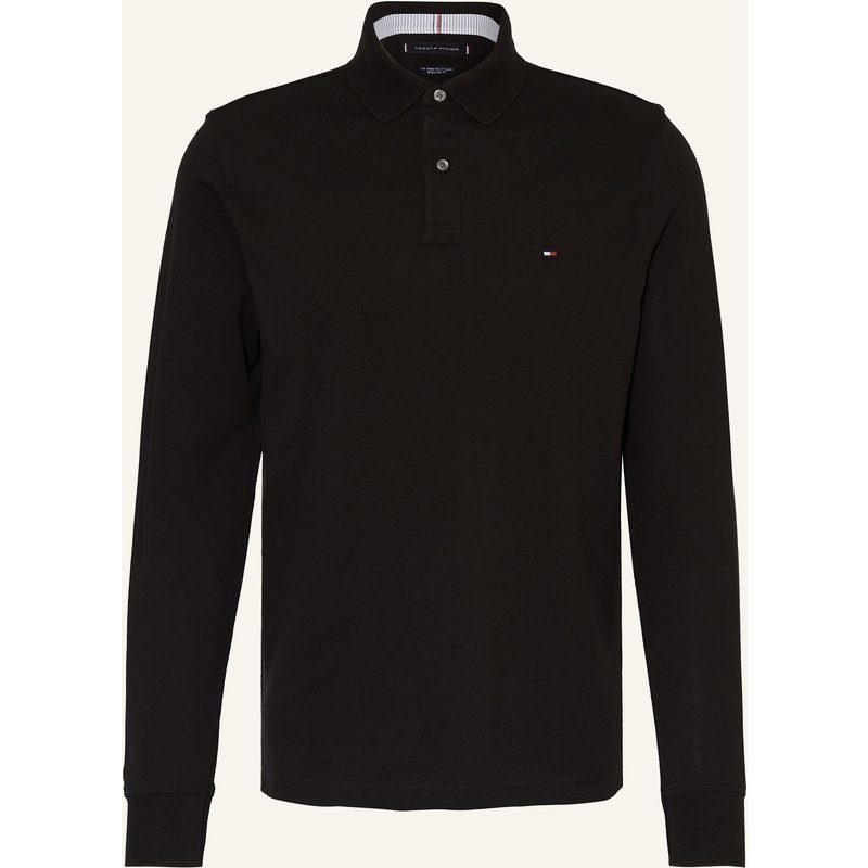 Tommy Hilfiger Piqué-Poloshirt Regular Fit schwarz